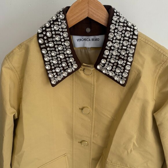 Veronica Beard Arlen Embellished Dickey button placket Jacket - Picture 7 of 15